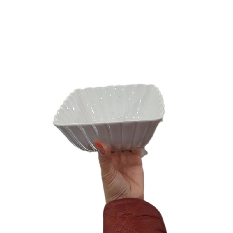 کاسه مربعی سفید تکی - Image 1