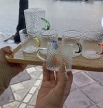فنجان پیرکس دسته رنگی - Image 2