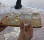فنجان پیرکس دسته رنگی