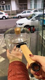 شیرجوش پیرکس دسته بامبو