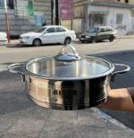 تابه استیل دودسته دربدار ریور سایز ۲۴ - Image 4
