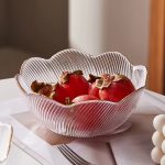 کاسه بلور لب طلای شیاردار - Image 2