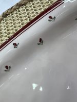 ظروف چینی گلدار حاشیه قرمز - Image 2
