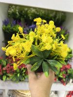 گل مصنوعی با گلدان کوچک مشکی مدل ۳ - تصویر 5